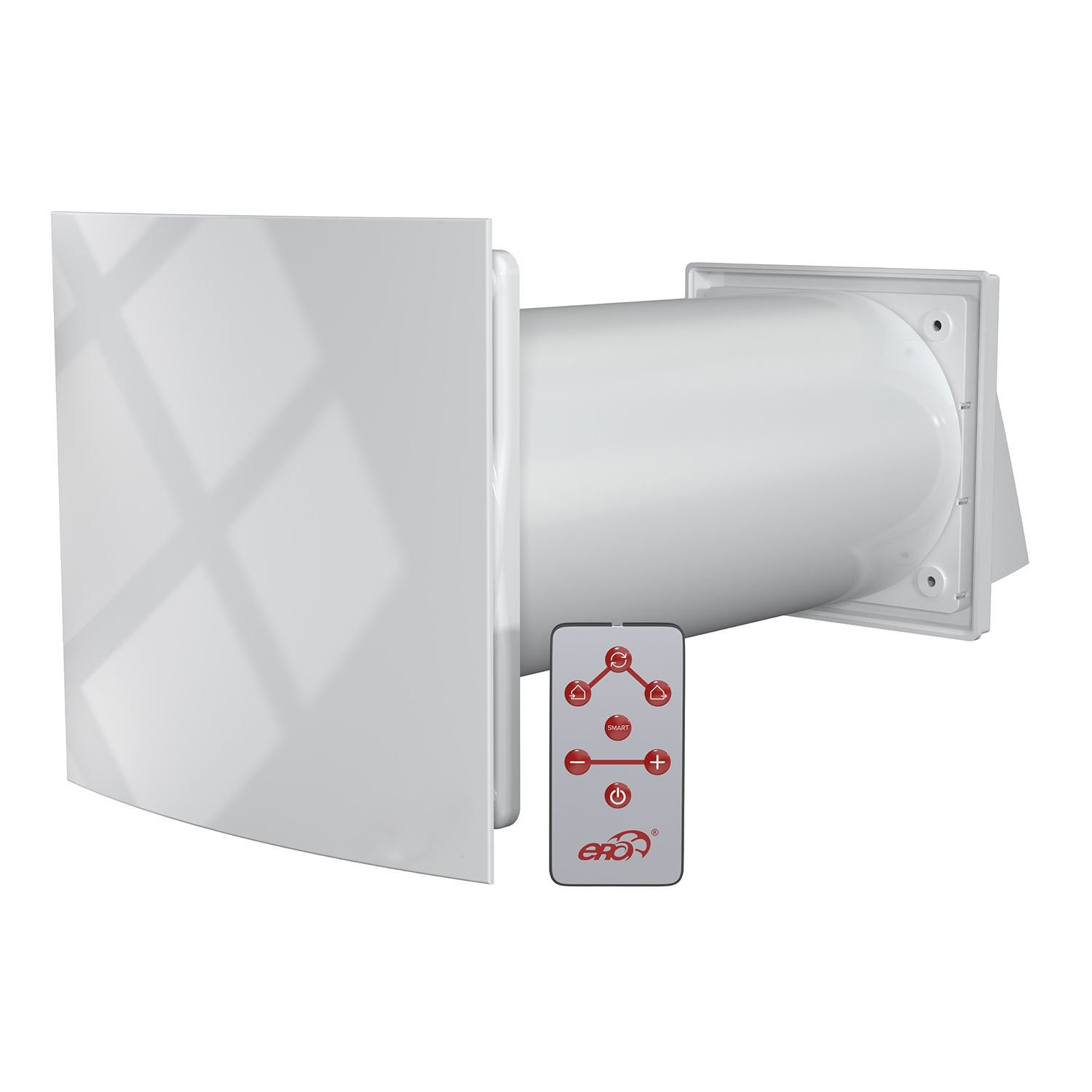 Ventilator venteurope cuper125, recuperare de caldura, filtru g3, alb, 200x200x423mm , Telecomanda Mod Smart